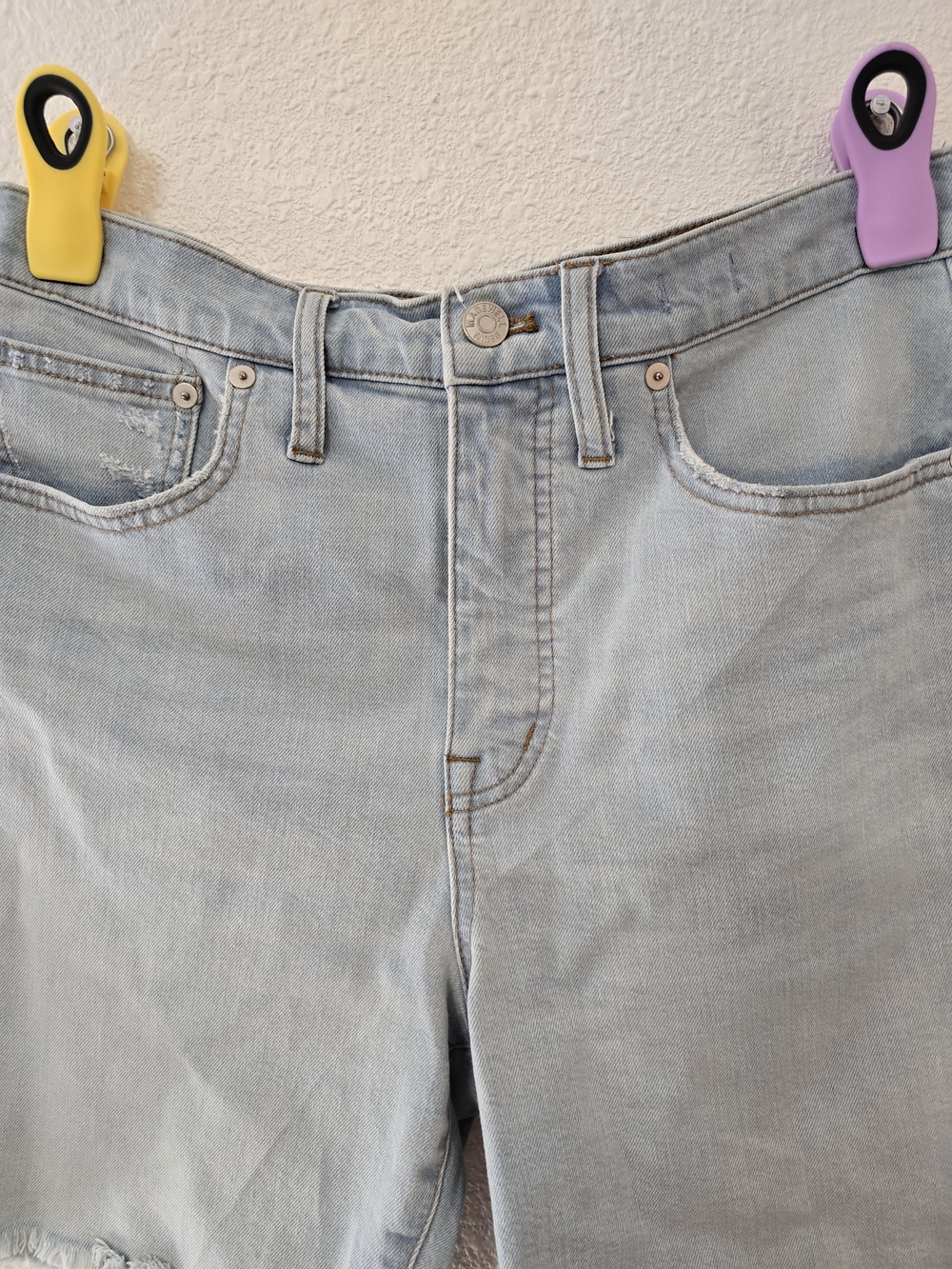 Madewell Light Blue Denim Cutoff Shorts - Picture 4 of 9